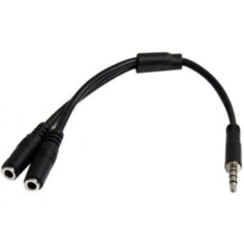 Cable Adaptador Divisor Auriculares Startech 1m 2h